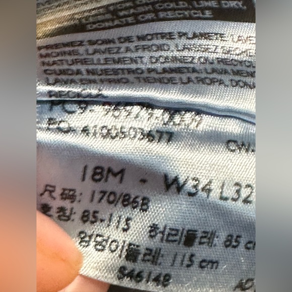 Signature Jeans Levis Strauss Curvy Mid Rise Boot Cut Plus Size 18 Tag 34 x 32 - Picture 9 of 16